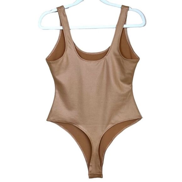SKIMS Wet Jersey Tank BodySuit Ochre - Picture 3 of 6